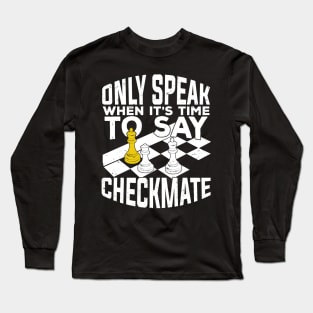 Checkmate Chess Game Player Gift Long Sleeve T-Shirt